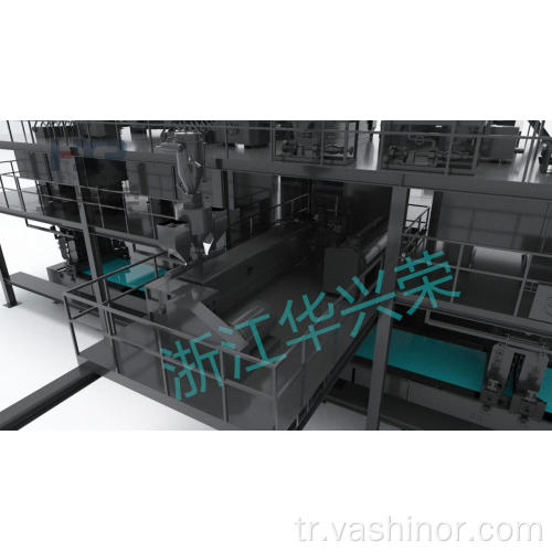 PP Spunbond Non Woven Fabric Machinery Üretim Hattı